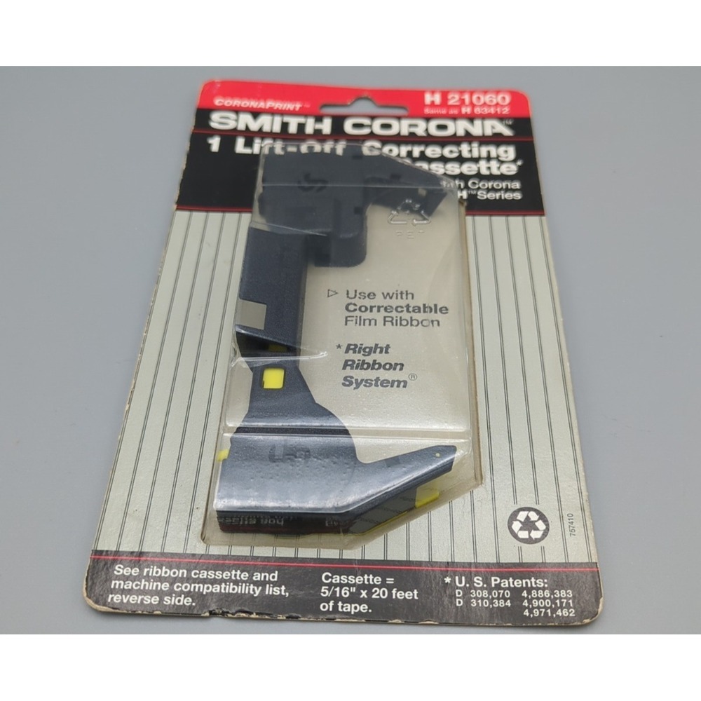 Smith Corona H21060 Lift Off‎ Correcting Cassette Smith Corona H Series NOS